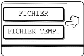 SHARP AR-M451 - Si nécessaire, appuyez sur la touche [FICHIER] ou [FICHIER TEMP.]. - 1