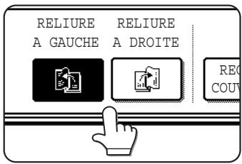 SHARP AR-M451 - Sélectionnez si le livre doit ouvrir à gauche ou à droite, puis appuyez sur la touche [OK] de l'écran des réglages de la fonction de copie de livres. - 1