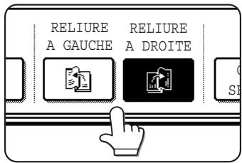SHARP AR-M451 - Sélectionnez la position de la reliure (reliure à gauche ou reliure à droite). - 1
