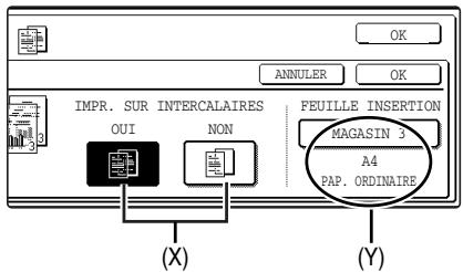 SHARP AR-M451 - 11Réglez les conditions d'insertion des intercalaires. - 1