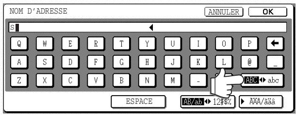 SHARP AR-M451 - Appuyez sur la touche [ABC  abc]. - 1