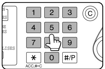 SHARP AR-M451 - Utilizez les touches numériques pour configurer le nombre de copies souhaité. - 1