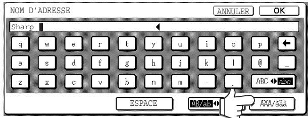 SHARP AR-M451 - Appuyez sur la touche [» AÄA/äa]. - 1