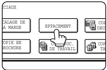 SHARP AR-M451 - Appuyez sur la touche [EFFACEMENT] de l'écran des modes spéciaux. - 1