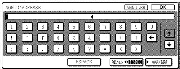 SHARP AR-M451 - Entrez le chiffre ou le symbole souhaité. - 1
