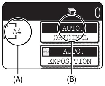 SHARP AR-M451 - VERIFICATION DU FORMAT D'UN ORIGINAL CHARGE - 1