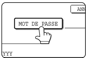 SHARP AR-M451 - Appuyez sur la touche [MOT DE PASSE]. - 1