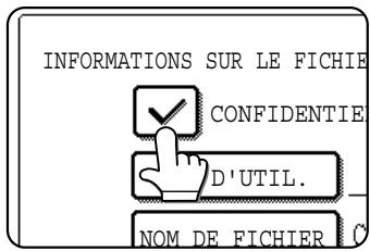 SHARP AR-M451 - 10Si nécessaire, selectionnez la case à cocher [CONFIDENTIEL] (uniquement en mode copie). - 1