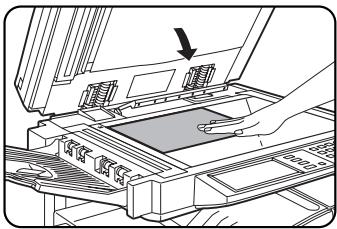 SHARP AR-M451 - Placez l'original sur la vitre d'exposition. (pages 4-3 à 4-6) - 1
