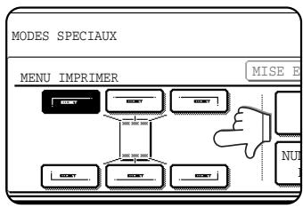 SHARP AR-M451 - Sélectionnez la position d'impression. - 1