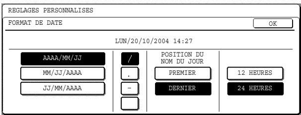 SHARP AR-M451 - Appuyez sur la touche [FORMAT DE DATE] - 1