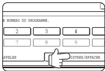 SHARP AR-M451 - Appuyez sur la touche [ENREGISTRER/EFFACER]. - 1