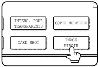 SHARP AR-M451 - Appuyez sur la touche [IMAGE MIROIR] de l'écran des modes spéciaux (2ème écran). - 1