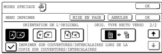 SHARP AR-M451 - Pour spécifique l'orientation de l'original, appuyez sur la touche [ORIENTATION DE L'ORIGINAL]. - 1