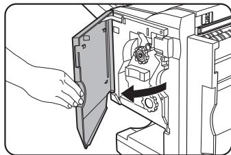 SHARP AR-M451 - Ouvrez le capot avant. - 1