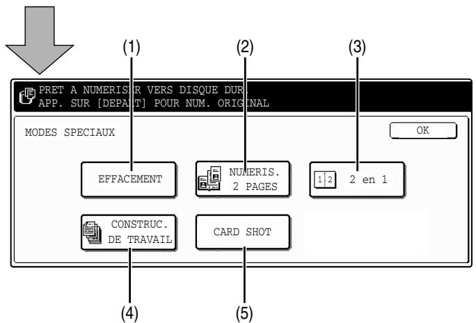 SHARP AR-M451 - Utiliser les fonctions spéciales de sauvegarde de la numérisation. - 2