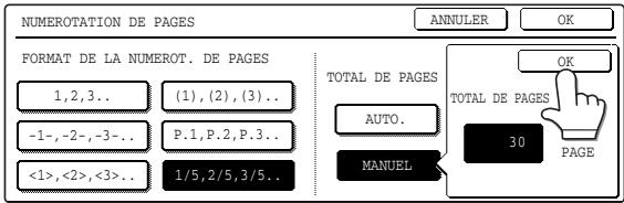 SHARP AR-M451 - Sélectionnez le format de numéro de page. - 2