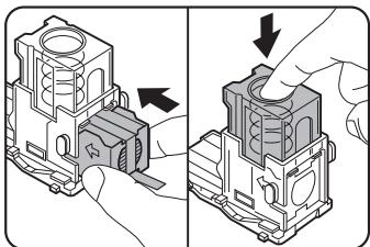 SHARP AR-M451 - Insérez une nouvelle cartouche dans la boîte d'agrafes. - 1