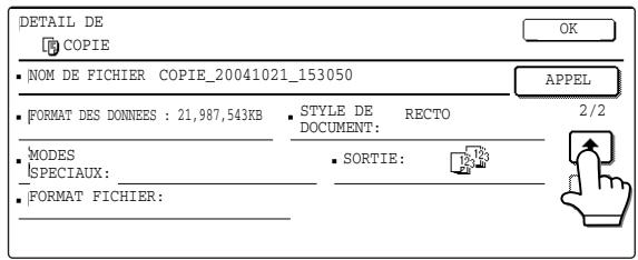 SHARP AR-M451 - Pour visualiser les informations relatives à un fichier, appuyez sur la touche [DETAIL]. - 3