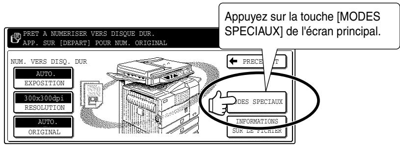 SHARP AR-M451 - Utiliser les fonctions spéciales de sauvegarde de la numérisation. - 1