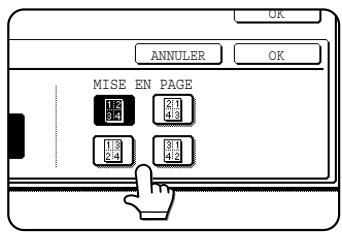 SHARP AR-M451 - Sélectionnez la disposition. - 1
