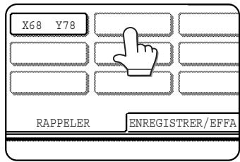 SHARP AR-M451 - Appuyez sur la touche ( ) de format d'original que vous souhaitez enregistrer ou effacer. - 1