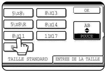 SHARP AR-M451 - Appuyez sur la touche du format d'original souhaité. - 2