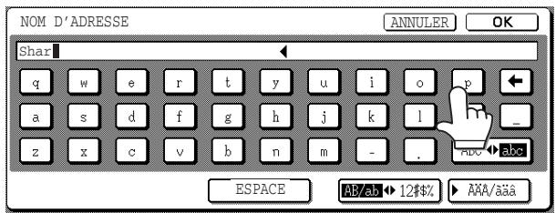SHARP AR-M451 - Appuyez sur la touche [h], la touche [a], la touche [r], et la touche [p]. - 1