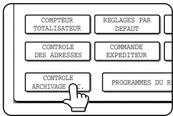 SHARP AR-M451 - Appuyez sur la touche [CONTROLE ARCHIVAGE DOC.]. - 1