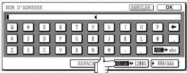 SHARP AR-M451 - ■ Entrer les chiffres et les symboles 1 Appuyez sur la touche [AB/ab ↔ 12#$%] - 1