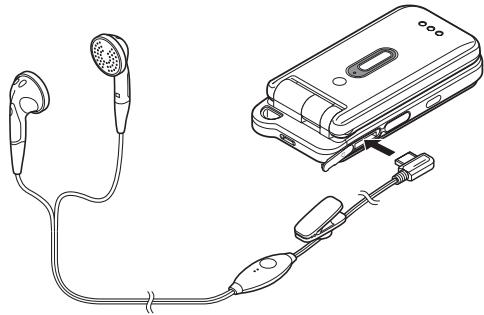 SHARP V703SH - Connecting the Stereo Handsfree - 1
