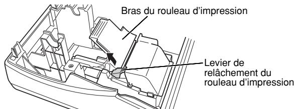 SHARP XE-A212 - Installation du rouleau de papier (pour une impression de reçus) - 1