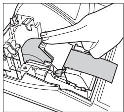 SHARP XE-A212 - Installation du rouleau de papier (pour une impression de reçus) - 6