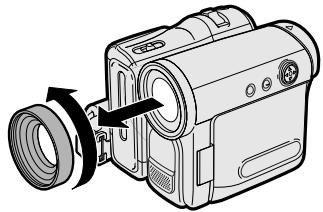 SHARP VL-Z100S - Detaching the Lens Hood - 1