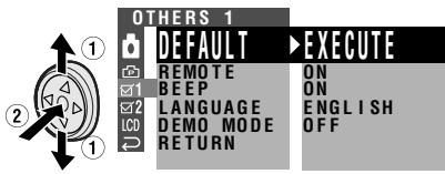 SHARP VL-Z100S - Setting the Camcorder to Factory Presettings - 1