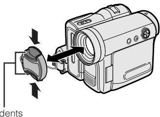 SHARP VL-Z100S - Using the Lens Cap - 2