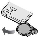 SHARP VL-Z100S - Installing the Battery to Remote Control (Not supplied) - 3