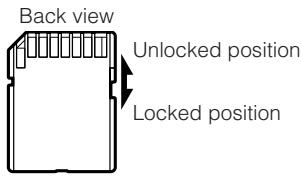 SHARP VL-Z3S - About the write-protect switch - 1