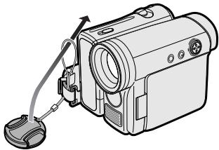 SHARP VL-Z3S - Using the Lens Cap - 1