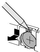 SHARP VL-Z3S - Removing the Memory Battery - 1