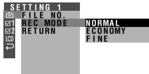 SHARP VL-Z3S - In Card Camera mode, press the DISPLAY button until the mode screen appears. - 4