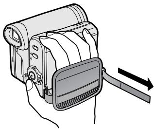 SHARP VL-Z3S - Adjusting the Hand Strap - 2