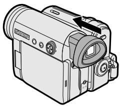 SHARP VL-Z3S - Closing the viewfinder - 1