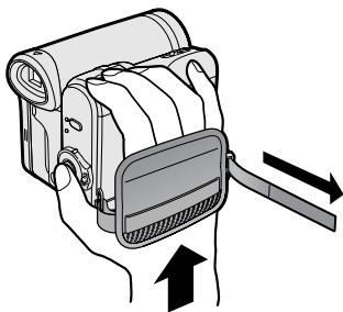 SHARP VLZ300S - Adjusting the Hand Strap - 2