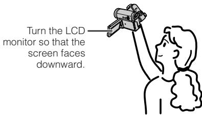 SHARP VLZ300S - Holding the camcorder - 2