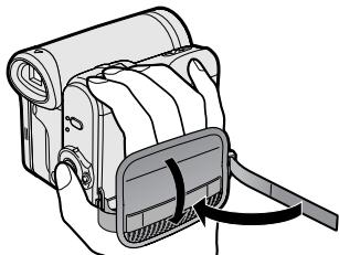 SHARP VLZ300S - Adjusting the Hand Strap - 3