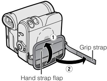 SHARP VLZ300S - Adjusting the Hand Strap - 1
