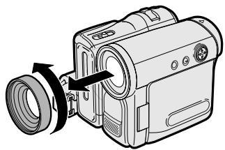 SHARP VLZ300S - Detaching the Lens Hood - 1
