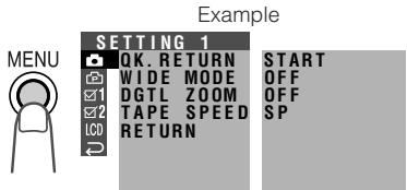 SHARP VLZ300S - Using the Menu Screens - 2