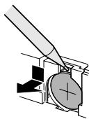 SHARP VLZ300S - Removing the Memory Battery - 1